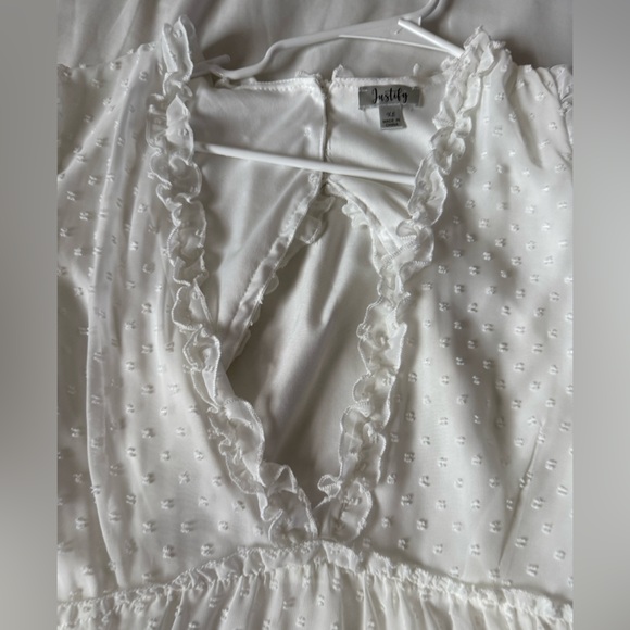 Justify Ivory Ruffled Dress - Picture 2 of 6